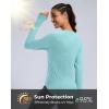 imageG Gradual Long Sleeve Workout Tops for Women Quick Dry Lightweight Running Athletic Shirts with Zip Pocket Moisture WickingAqua