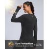 imageG Gradual Long Sleeve Workout Tops for Women Quick Dry Lightweight Running Athletic Shirts with Zip Pocket Moisture WickingBlack