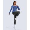 imageG Gradual Long Sleeve Workout Tops for Women Quick Dry Lightweight Running Athletic Shirts with Zip Pocket Moisture WickingBlue