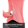 imageG Gradual Long Sleeve Workout Tops for Women Quick Dry Lightweight Running Athletic Shirts with Zip Pocket Moisture WickingDark Pink