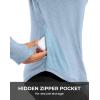 imageG Gradual Long Sleeve Workout Tops for Women Quick Dry Lightweight Running Athletic Shirts with Zip Pocket Moisture WickingDusty Blue