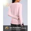 imageG Gradual Long Sleeve Workout Tops for Women Quick Dry Lightweight Running Athletic Shirts with Zip Pocket Moisture WickingHeather Light Red