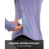 imageG Gradual Long Sleeve Workout Tops for Women Quick Dry Lightweight Running Athletic Shirts with Zip Pocket Moisture WickingSunset Purple
