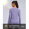 imageG Gradual Long Sleeve Workout Tops for Women Quick Dry Lightweight Running Athletic Shirts with Zip Pocket Moisture WickingSunset Purple