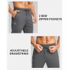 imageG Gradual Mens Fleece Joggers with Zipper Pockets Winter Warm Pants Water Resistant Athletic Workout Gym Sweatpants for MenCharcoal