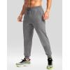 imageG Gradual Mens Fleece Joggers with Zipper Pockets Winter Warm Pants Water Resistant Athletic Workout Gym Sweatpants for MenGrey Space Dye