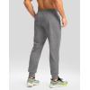 imageG Gradual Mens Fleece Joggers with Zipper Pockets Winter Warm Pants Water Resistant Athletic Workout Gym Sweatpants for MenGrey Space Dye