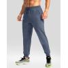 imageG Gradual Mens Fleece Joggers with Zipper Pockets Winter Warm Pants Water Resistant Athletic Workout Gym Sweatpants for MenHeather Dusty Blue