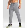 imageG Gradual Mens Fleece Joggers with Zipper Pockets Winter Warm Pants Water Resistant Athletic Workout Gym Sweatpants for MenHeather Medium Grey