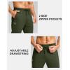 imageG Gradual Mens Fleece Joggers with Zipper Pockets Winter Warm Pants Water Resistant Athletic Workout Gym Sweatpants for MenOlive