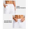imageG Gradual Mens Fleece Joggers with Zipper Pockets Winter Warm Pants Water Resistant Athletic Workout Gym Sweatpants for MenWhite