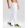imageG Gradual Mens Fleece Joggers with Zipper Pockets Winter Warm Pants Water Resistant Athletic Workout Gym Sweatpants for MenWhite
