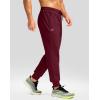 imageG Gradual Mens Fleece Joggers with Zipper Pockets Winter Warm Pants Water Resistant Athletic Workout Gym Sweatpants for MenWine