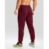 imageG Gradual Mens Fleece Joggers with Zipper Pockets Winter Warm Pants Water Resistant Athletic Workout Gym Sweatpants for MenWine