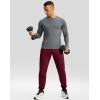 imageG Gradual Mens Fleece Joggers with Zipper Pockets Winter Warm Pants Water Resistant Athletic Workout Gym Sweatpants for MenWine