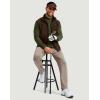 imageG Gradual Mens Quarter Zip Pullover Fleece with 2 Zipper Pockets Long Sleeve Golf Shirt Winter Athletic Sweater LightweightArmy Green