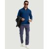 imageG Gradual Mens Quarter Zip Pullover Fleece with 2 Zipper Pockets Long Sleeve Golf Shirt Winter Athletic Sweater LightweightBlue