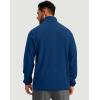imageG Gradual Mens Quarter Zip Pullover Fleece with 2 Zipper Pockets Long Sleeve Golf Shirt Winter Athletic Sweater LightweightBlue
