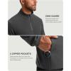 imageG Gradual Mens Quarter Zip Pullover Fleece with 2 Zipper Pockets Long Sleeve Golf Shirt Winter Athletic Sweater LightweightDark Grey