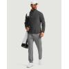 imageG Gradual Mens Quarter Zip Pullover Fleece with 2 Zipper Pockets Long Sleeve Golf Shirt Winter Athletic Sweater LightweightDark Grey
