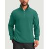 imageG Gradual Mens Quarter Zip Pullover Fleece with 2 Zipper Pockets Long Sleeve Golf Shirt Winter Athletic Sweater LightweightForest Green