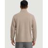 imageG Gradual Mens Quarter Zip Pullover Fleece with 2 Zipper Pockets Long Sleeve Golf Shirt Winter Athletic Sweater LightweightHeather Khaki