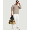 imageG Gradual Mens Quarter Zip Pullover Fleece with 2 Zipper Pockets Long Sleeve Golf Shirt Winter Athletic Sweater LightweightHeather Khaki