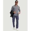 imageG Gradual Mens Quarter Zip Pullover Fleece with 2 Zipper Pockets Long Sleeve Golf Shirt Winter Athletic Sweater LightweightLight Grey