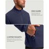 imageG Gradual Mens Quarter Zip Pullover Fleece with 2 Zipper Pockets Long Sleeve Golf Shirt Winter Athletic Sweater LightweightNavy Blue