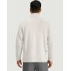 imageG Gradual Mens Quarter Zip Pullover Fleece with 2 Zipper Pockets Long Sleeve Golf Shirt Winter Athletic Sweater LightweightOffwhite
