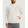 imageG Gradual Mens Quarter Zip Pullover Fleece with 2 Zipper Pockets Long Sleeve Golf Shirt Winter Athletic Sweater LightweightOffwhite