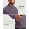 imageG Gradual Mens Quarter Zip Pullover Fleece with 2 Zipper Pockets Long Sleeve Golf Shirt Winter Athletic Sweater LightweightPurple Taro