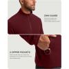 imageG Gradual Mens Quarter Zip Pullover Fleece with 2 Zipper Pockets Long Sleeve Golf Shirt Winter Athletic Sweater LightweightWine