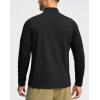 imageG Gradual Mens Running Shirts Long Sleeve Athletic Shirt Lightweight Quick Dry Quarter Zip Pullover for Men Workout Gym GolfBlack