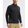 imageG Gradual Mens Running Shirts Long Sleeve Athletic Shirt Lightweight Quick Dry Quarter Zip Pullover for Men Workout Gym GolfBlack