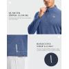 imageG Gradual Mens Running Shirts Long Sleeve Athletic Shirt Lightweight Quick Dry Quarter Zip Pullover for Men Workout Gym GolfBlue Heather