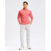 imageG Gradual Mens Running Shirts Long Sleeve Athletic Shirt Lightweight Quick Dry Quarter Zip Pullover for Men Workout Gym GolfCoral Pink Heather