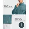 imageG Gradual Mens Running Shirts Long Sleeve Athletic Shirt Lightweight Quick Dry Quarter Zip Pullover for Men Workout Gym GolfCyan Heather