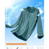 imageG Gradual Mens Running Shirts Long Sleeve Athletic Shirt Lightweight Quick Dry Quarter Zip Pullover for Men Workout Gym GolfCyan Heather