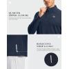 imageG Gradual Mens Running Shirts Long Sleeve Athletic Shirt Lightweight Quick Dry Quarter Zip Pullover for Men Workout Gym GolfDark Blue Heather