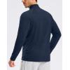 imageG Gradual Mens Running Shirts Long Sleeve Athletic Shirt Lightweight Quick Dry Quarter Zip Pullover for Men Workout Gym GolfDark Blue Heather