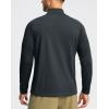 imageG Gradual Mens Running Shirts Long Sleeve Athletic Shirt Lightweight Quick Dry Quarter Zip Pullover for Men Workout Gym GolfDark Grey
