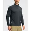 imageG Gradual Mens Running Shirts Long Sleeve Athletic Shirt Lightweight Quick Dry Quarter Zip Pullover for Men Workout Gym GolfDark Grey