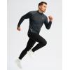 imageG Gradual Mens Running Shirts Long Sleeve Athletic Shirt Lightweight Quick Dry Quarter Zip Pullover for Men Workout Gym GolfDark Grey