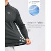 imageG Gradual Mens Running Shirts Long Sleeve Athletic Shirt Lightweight Quick Dry Quarter Zip Pullover for Men Workout Gym GolfGrey Heather