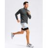 imageG Gradual Mens Running Shirts Long Sleeve Athletic Shirt Lightweight Quick Dry Quarter Zip Pullover for Men Workout Gym GolfGrey Heather