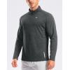 imageG Gradual Mens Running Shirts Long Sleeve Athletic Shirt Lightweight Quick Dry Quarter Zip Pullover for Men Workout Gym GolfGrey Heather