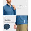 imageG Gradual Mens Running Shirts Long Sleeve Athletic Shirt Lightweight Quick Dry Quarter Zip Pullover for Men Workout Gym GolfLake Blue