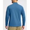 imageG Gradual Mens Running Shirts Long Sleeve Athletic Shirt Lightweight Quick Dry Quarter Zip Pullover for Men Workout Gym GolfLake Blue