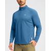 imageG Gradual Mens Running Shirts Long Sleeve Athletic Shirt Lightweight Quick Dry Quarter Zip Pullover for Men Workout Gym GolfLake Blue